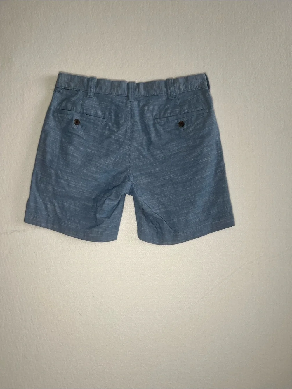 J.Crew Men’s 29 Blue Chambray Shorts 7” Inseam Cotton Stretch Chino